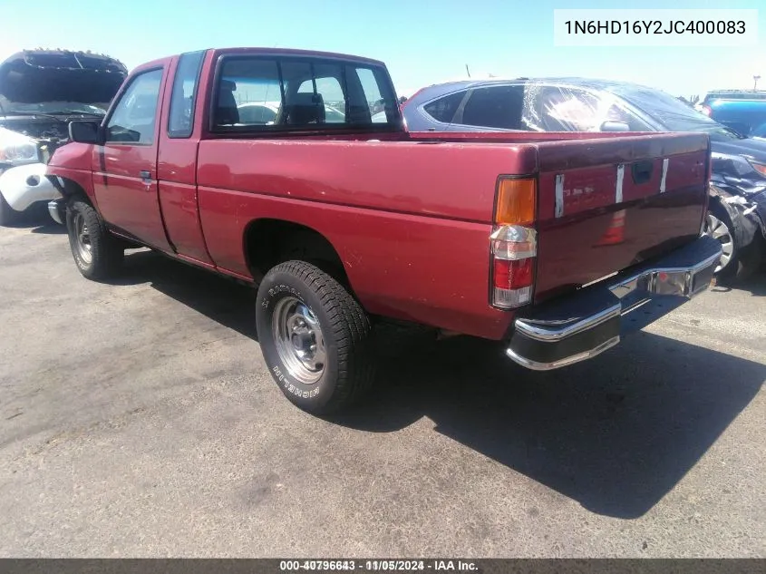 1988 Nissan D21 King Cab VIN: 1N6HD16Y2JC400083 Lot: 40796643