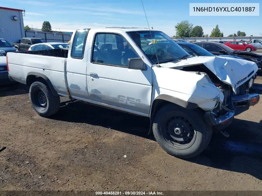 1990 Nissan D21 King Cab VIN: 1N6HD16YXLC401887 Lot: 40458281