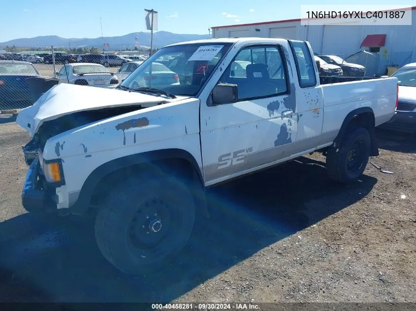 1990 Nissan D21 King Cab VIN: 1N6HD16YXLC401887 Lot: 40458281