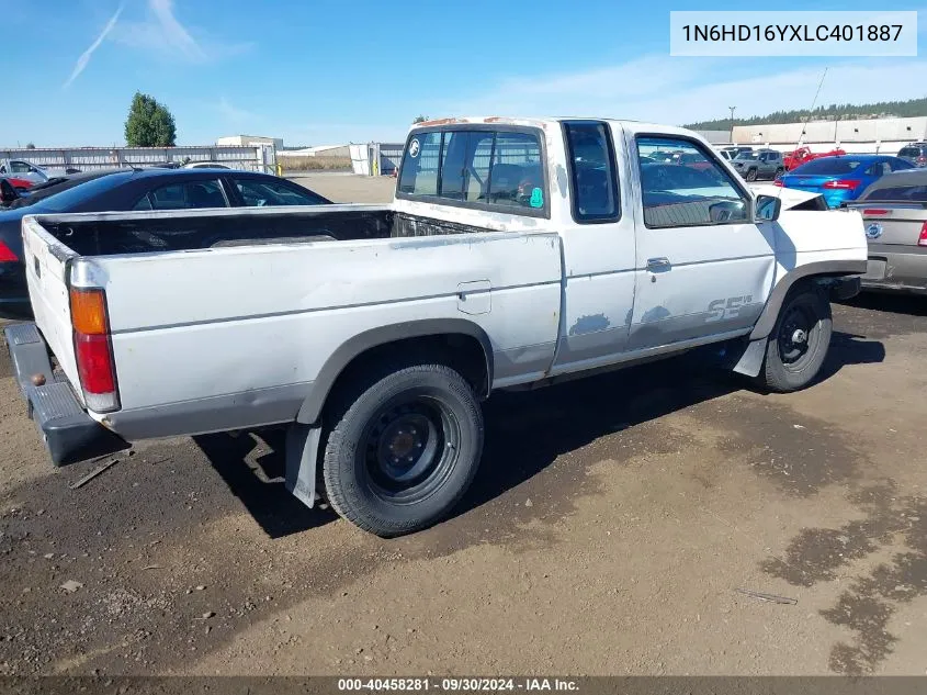 1990 Nissan D21 King Cab VIN: 1N6HD16YXLC401887 Lot: 40458281