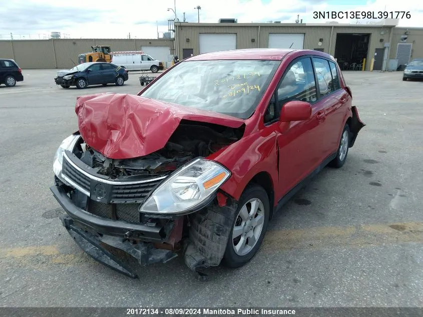 3N1BC13E98L391776 2008 Nissan Versa 1.8 Sl