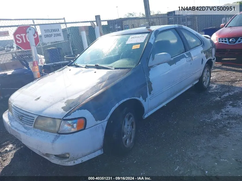 1997 Nissan 200Sx Se VIN: 1N4AB42D7VC500951 Lot: 40351231