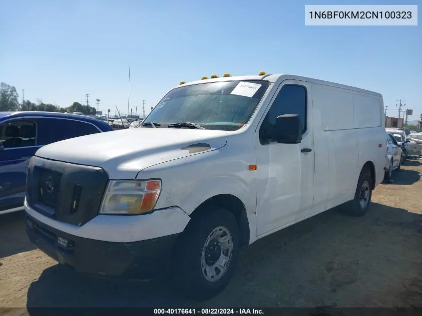 2012 Nissan Nv 1500 Nv1500 S V6 VIN: 1N6BF0KM2CN100323 Lot: 40176641