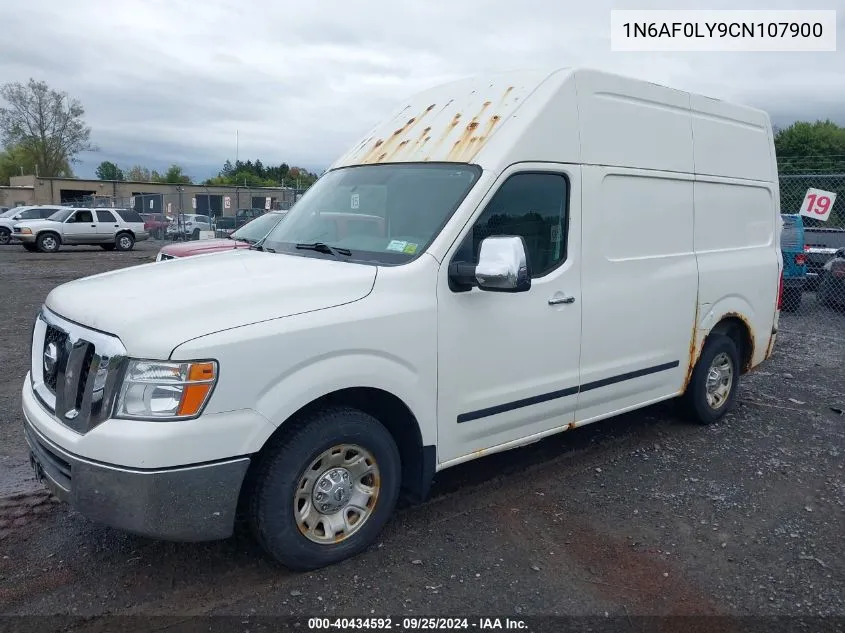 2012 Nissan Nv 2500 Nv2500 Hd Sv V8 VIN: 1N6AF0LY9CN107900 Lot: 40434592