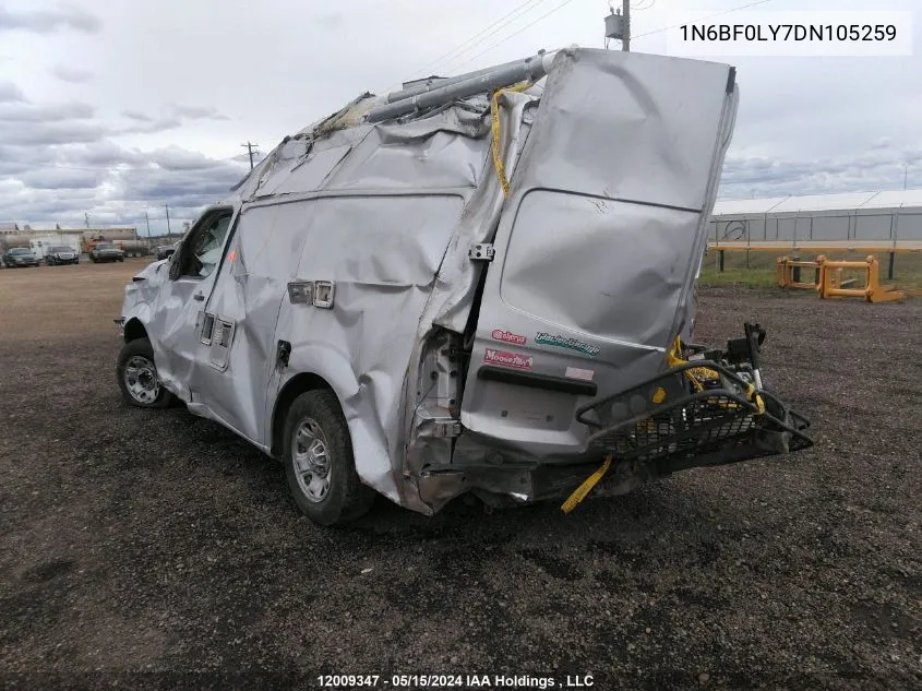 1N6BF0LY7DN105259 2013 Nissan Nv Cargo Nv2500 Hd Sv V6