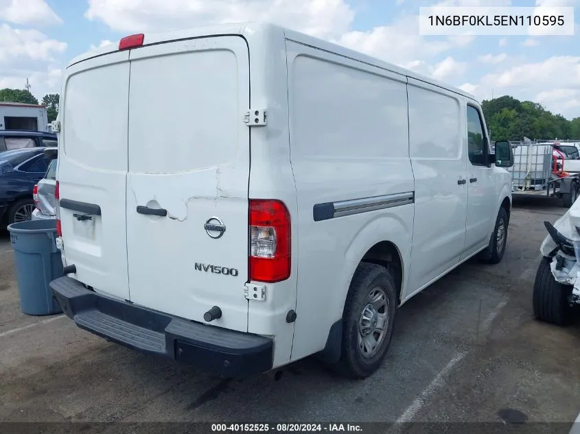 1N6BF0KL5EN110595 2014 Nissan Nv Cargo Nv1500 Sv V6