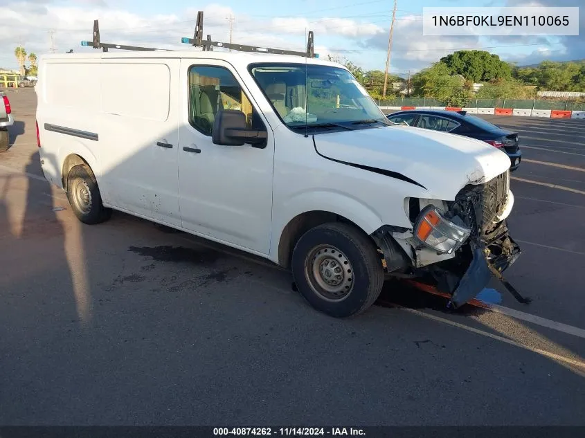 2014 Nissan Nv Cargo Nv1500 S V6 VIN: 1N6BF0KL9EN110065 Lot: 40874262