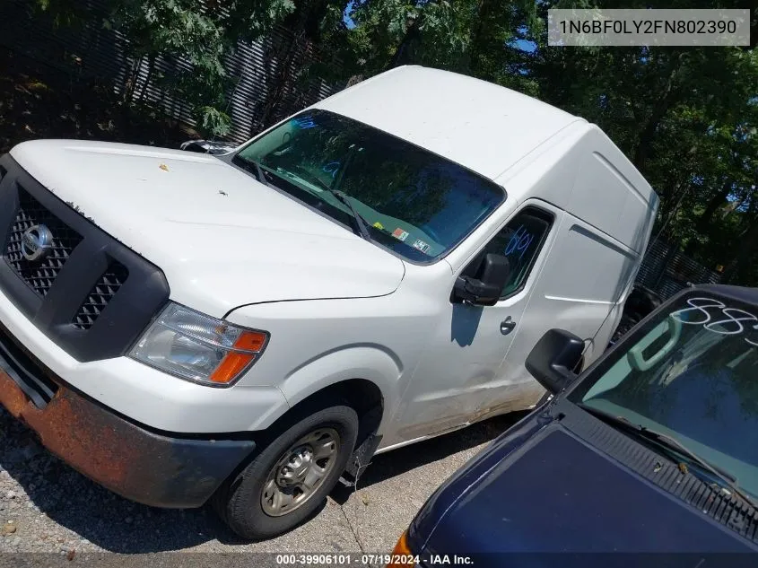 2015 Nissan Nv Cargo Nv2500 Hd Sv V6 VIN: 1N6BF0LY2FN802390 Lot: 39906101