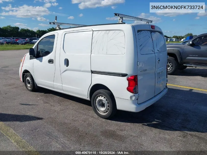 2015 Nissan Nv200 2.5S/2.5Sv VIN: 3N6CMOKNOFK733724 Lot: 40670115