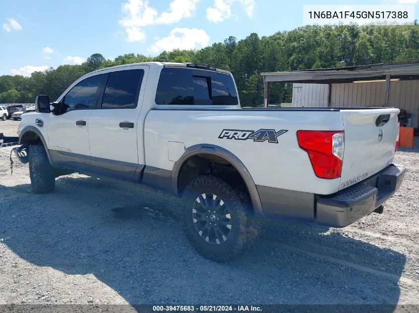 2016 Nissan Titan Xd Pro-4X Diesel VIN: 1N6BA1F45GN517388 Lot: 39475683