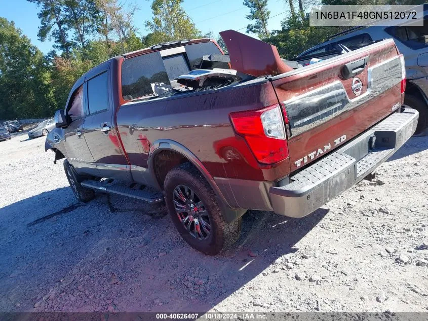 2016 Nissan Titan Xd Platinum Reserve Diesel VIN: 1N6BA1F48GN512072 Lot: 40626407