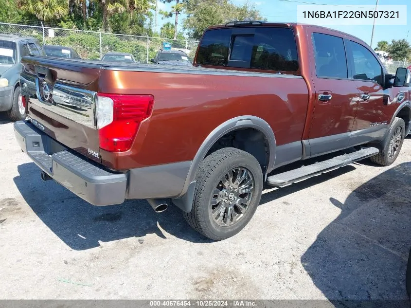 2016 Nissan Titan Xd Platinum Reserve Diesel VIN: 1N6BA1F22GN507321 Lot: 40676454