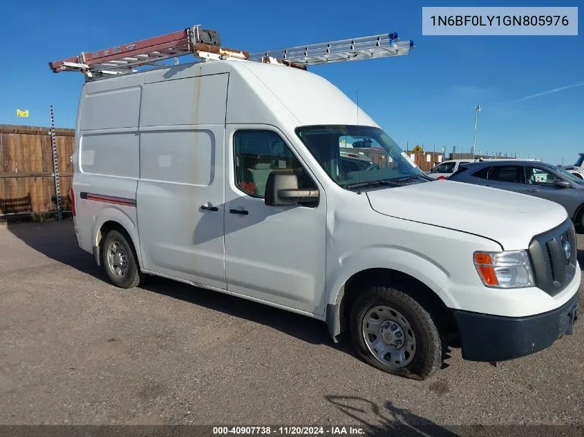 2016 Nissan Nv Cargo Nv2500 Hd Sv V6 VIN: 1N6BF0LY1GN805976 Lot: 40907738