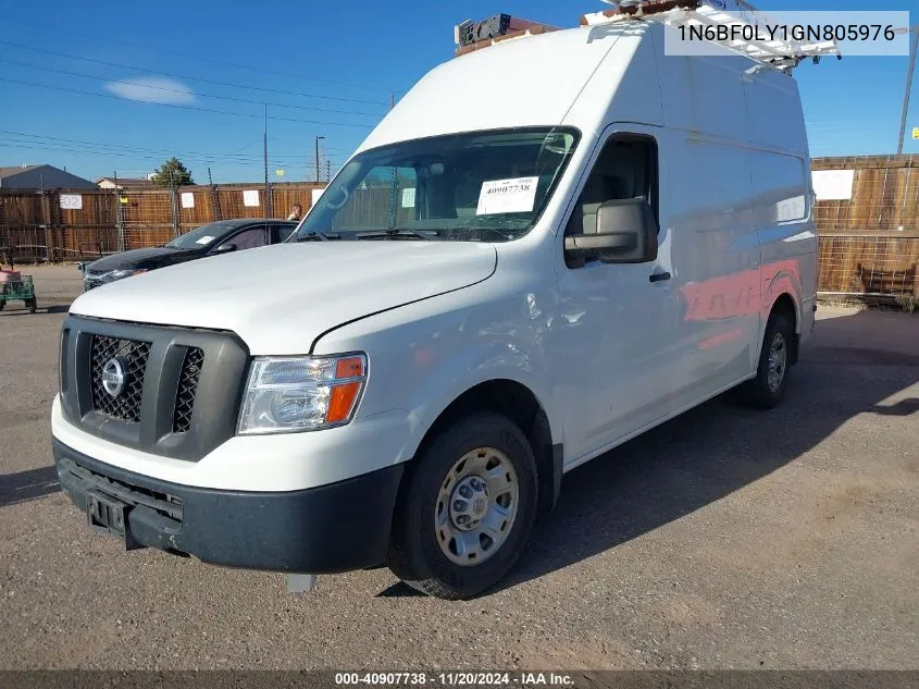 2016 Nissan Nv Cargo Nv2500 Hd Sv V6 VIN: 1N6BF0LY1GN805976 Lot: 40907738