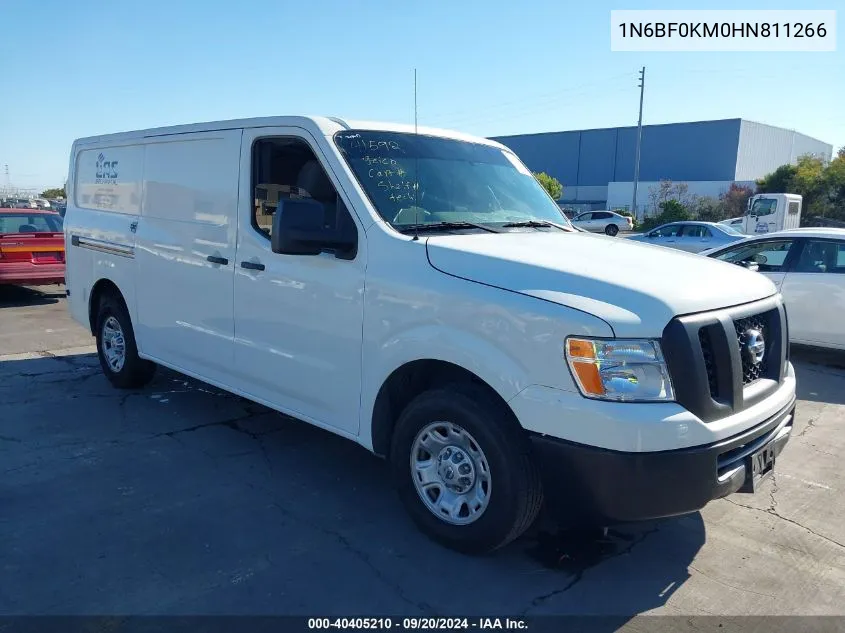 2017 Nissan Nv Cargo Nv1500 Sv V6 VIN: 1N6BF0KM0HN811266 Lot: 40405210