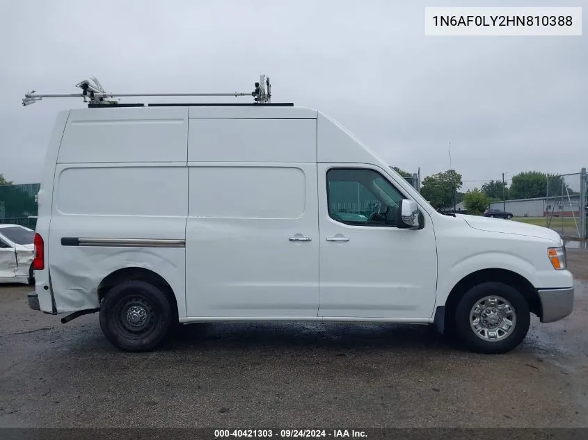 1N6AF0LY2HN810388 2017 Nissan Nv Cargo Nv3500 Hd Sl V8