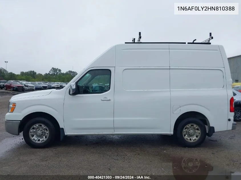 1N6AF0LY2HN810388 2017 Nissan Nv Cargo Nv3500 Hd Sl V8