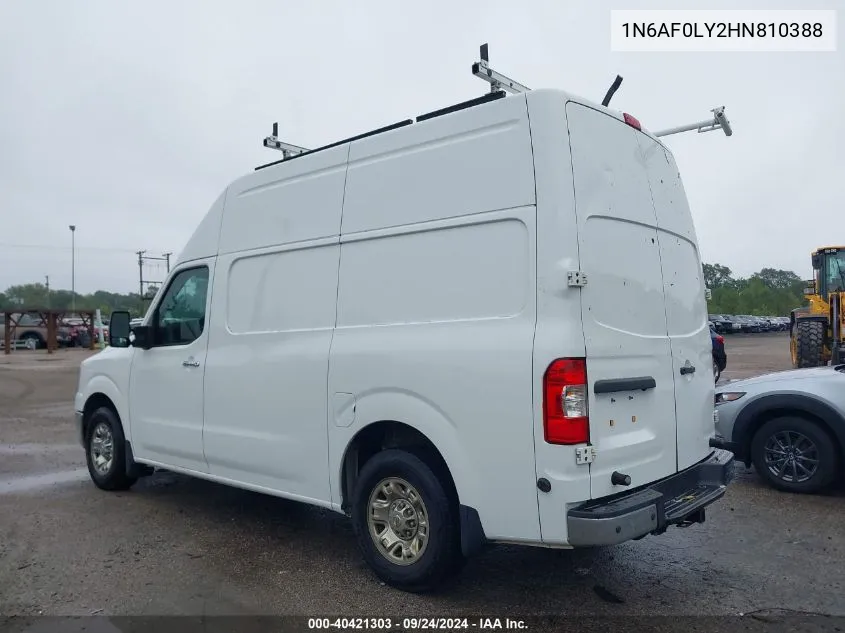 1N6AF0LY2HN810388 2017 Nissan Nv Cargo Nv3500 Hd Sl V8