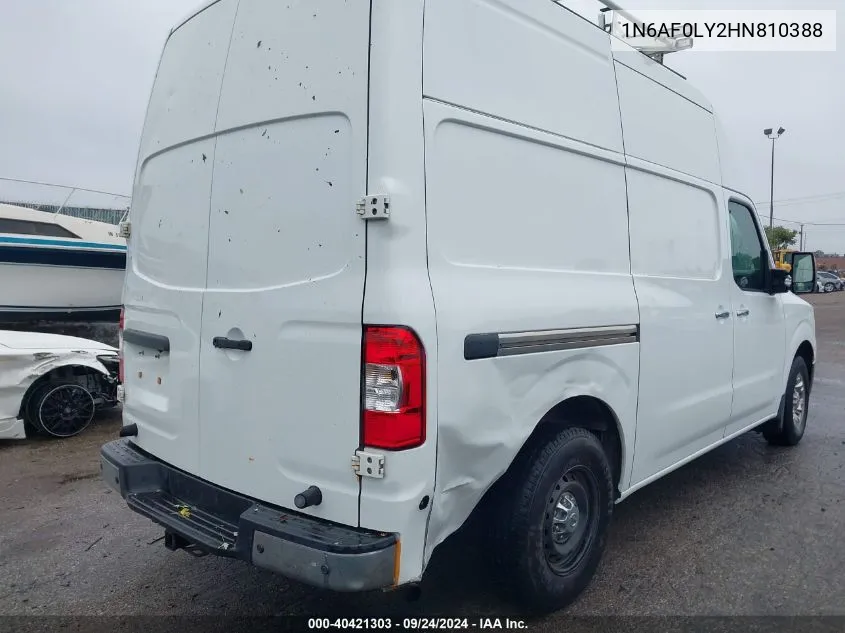 1N6AF0LY2HN810388 2017 Nissan Nv Cargo Nv3500 Hd Sl V8