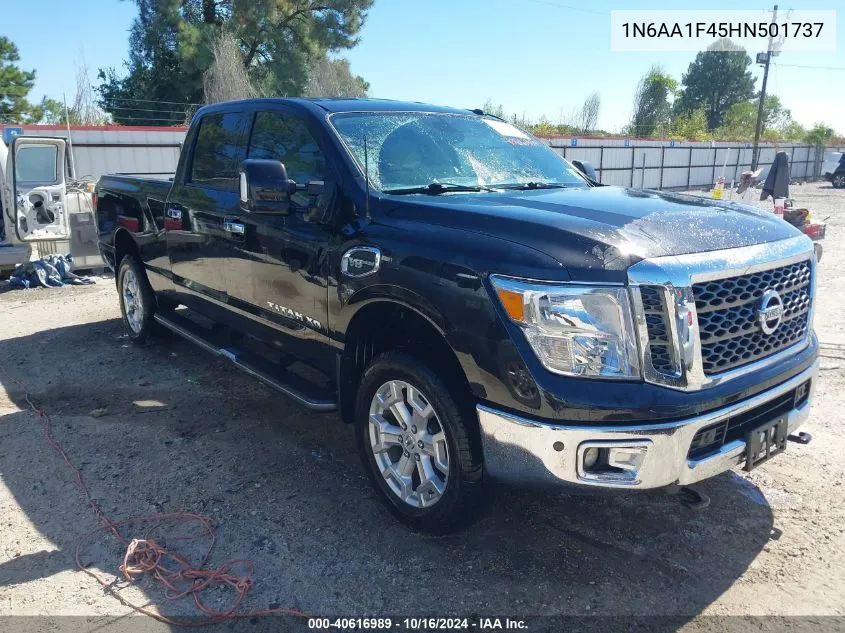 2017 Nissan Titan Xd Sv Gas VIN: 1N6AA1F45HN501737 Lot: 40616989