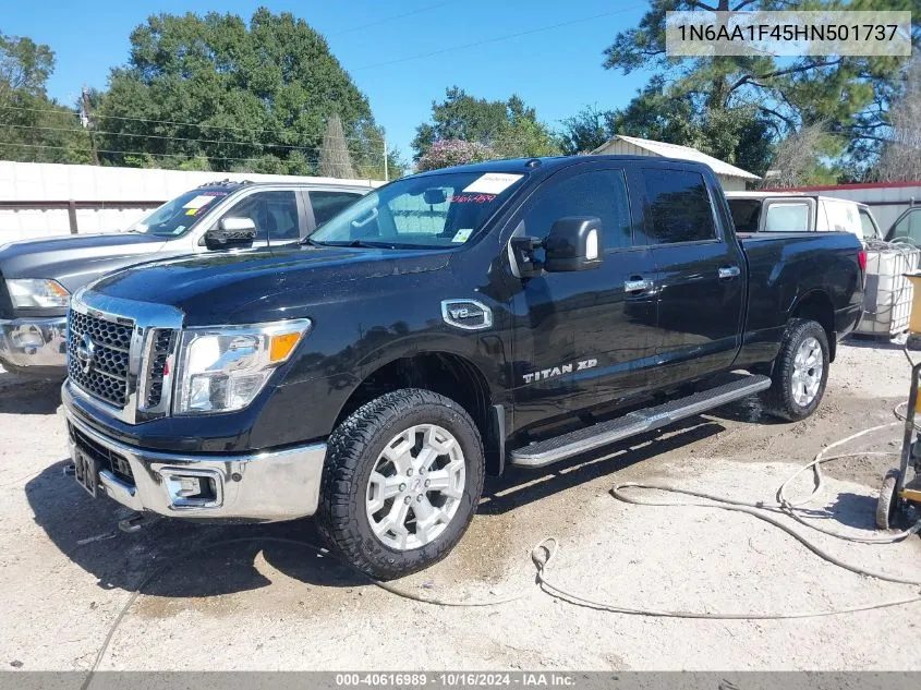 2017 Nissan Titan Xd Sv Gas VIN: 1N6AA1F45HN501737 Lot: 40616989