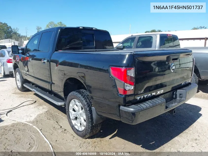 2017 Nissan Titan Xd Sv Gas VIN: 1N6AA1F45HN501737 Lot: 40616989