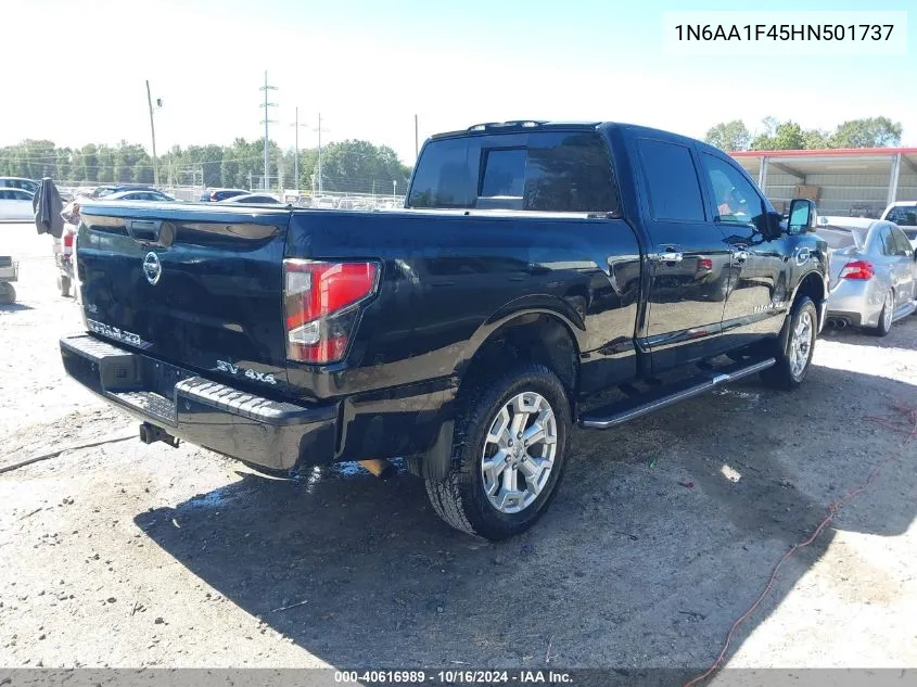 2017 Nissan Titan Xd Sv Gas VIN: 1N6AA1F45HN501737 Lot: 40616989