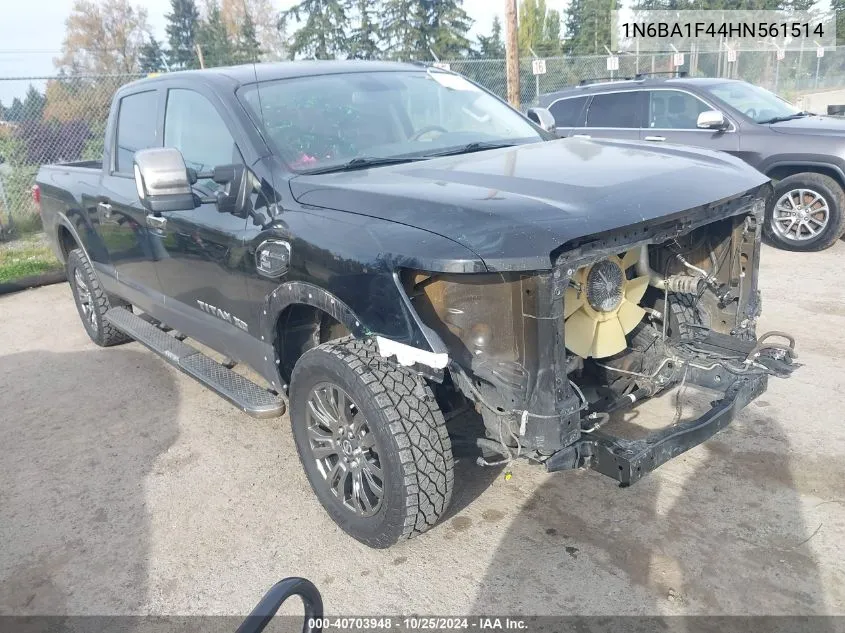 2017 Nissan Titan Xd Platinum Reserve Diesel VIN: 1N6BA1F44HN561514 Lot: 40703948