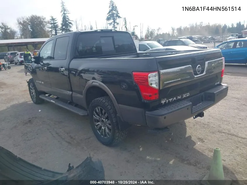 1N6BA1F44HN561514 2017 Nissan Titan Xd Platinum Reserve Diesel