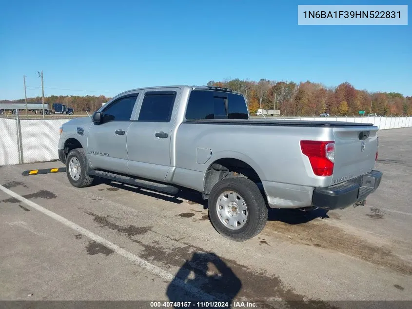 2017 Nissan Titan Xd S Diesel VIN: 1N6BA1F39HN522831 Lot: 40748157