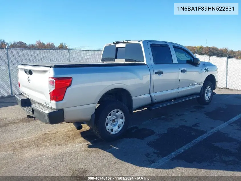 2017 Nissan Titan Xd S Diesel VIN: 1N6BA1F39HN522831 Lot: 40748157