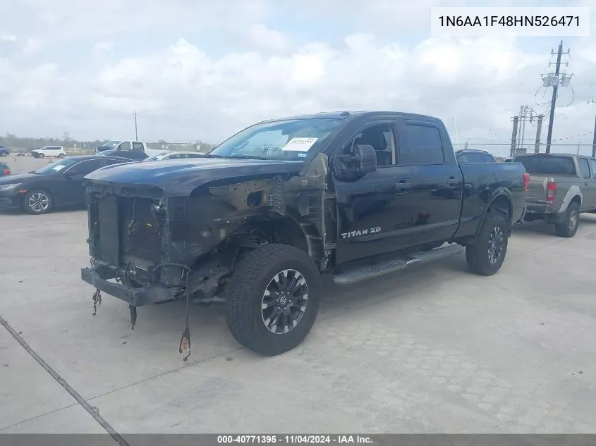 2017 Nissan Titan Xd Pro-4X Gas VIN: 1N6AA1F48HN526471 Lot: 40771395