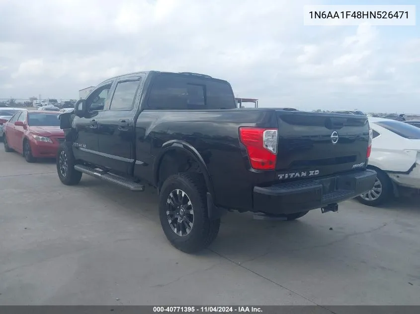 2017 Nissan Titan Xd Pro-4X Gas VIN: 1N6AA1F48HN526471 Lot: 40771395