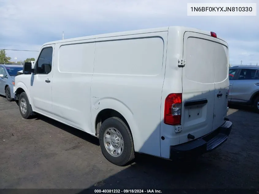 1N6BF0KYXJN810330 2018 Nissan Nv Cargo Nv2500 Hd Sv V6