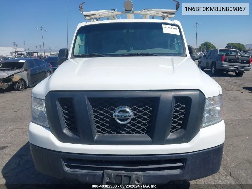 1N6BF0KM8JN809867 2018 Nissan Nv Cargo Nv1500 S V6