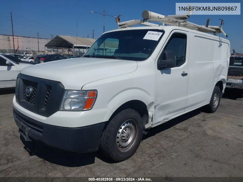 2018 Nissan Nv Cargo Nv1500 S V6 VIN: 1N6BF0KM8JN809867 Lot: 40382938