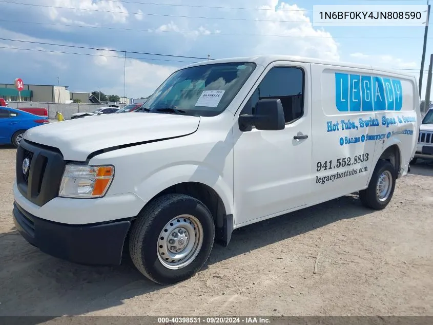 2018 Nissan Nv Cargo Nv2500 Hd S V6 VIN: 1N6BF0KY4JN808590 Lot: 40398531