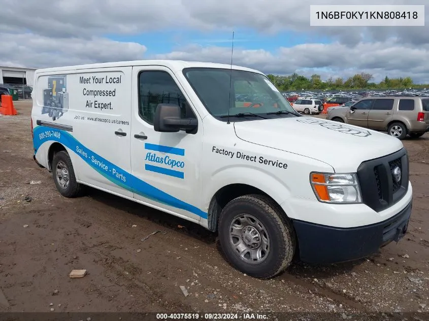 1N6BF0KY1KN808418 2019 Nissan Nv Cargo Nv2500 Hd Sv V6