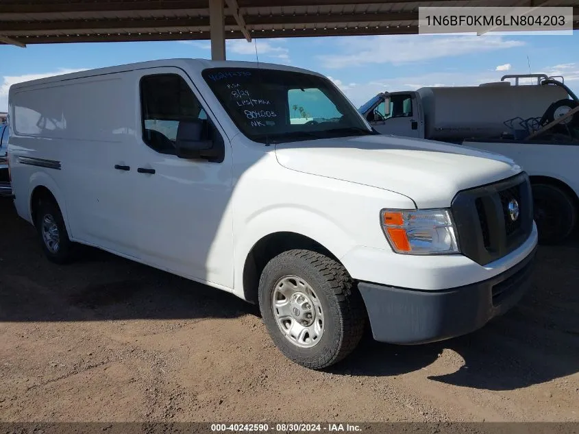 2020 Nissan Nv Cargo Nv1500 Sv Standard Roof V6 VIN: 1N6BF0KM6LN804203 Lot: 40242590