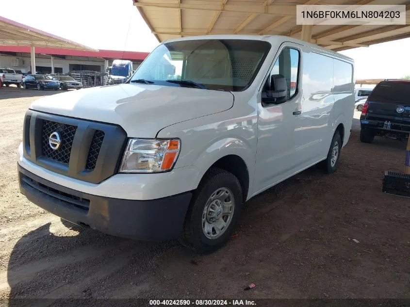 2020 Nissan Nv Cargo Nv1500 Sv Standard Roof V6 VIN: 1N6BF0KM6LN804203 Lot: 40242590