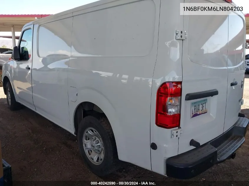 2020 Nissan Nv Cargo Nv1500 Sv Standard Roof V6 VIN: 1N6BF0KM6LN804203 Lot: 40242590