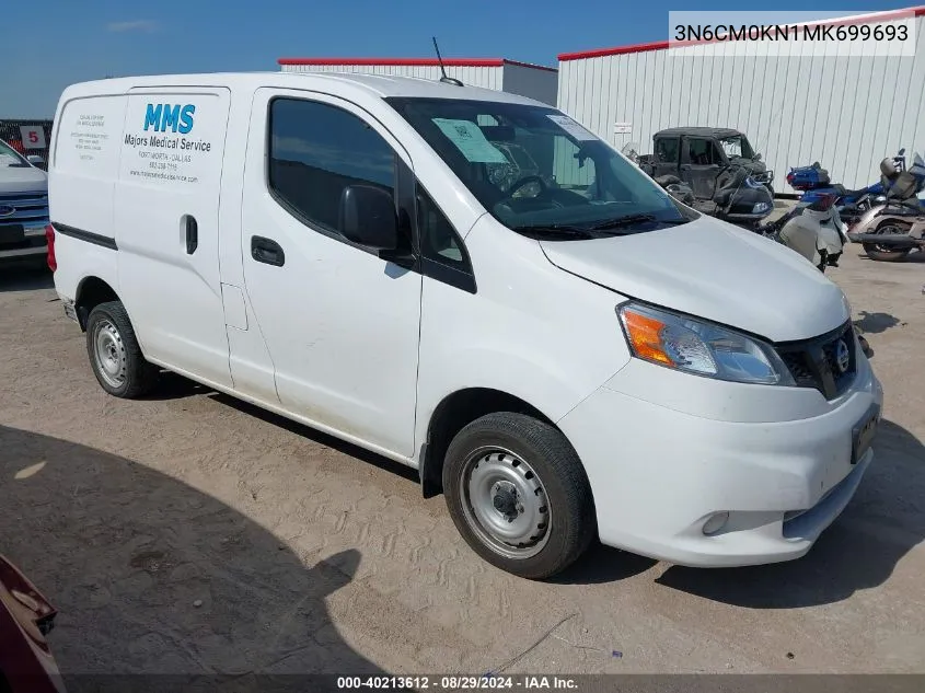 2021 Nissan Nv200 Compact Cargo S Xtronic Cvt VIN: 3N6CM0KN1MK699693 Lot: 40213612