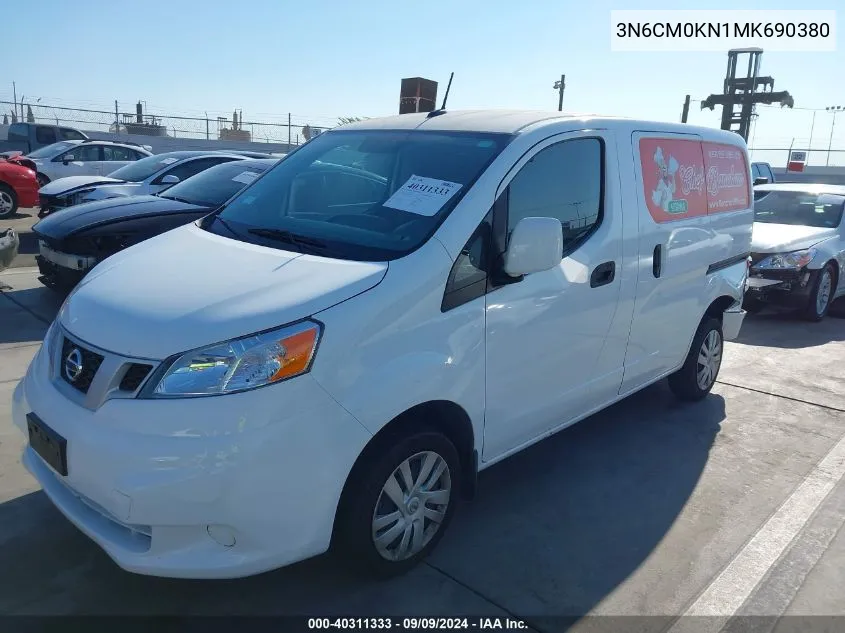 2021 Nissan Nv200 Compact Cargo Sv Xtronic Cvt VIN: 3N6CM0KN1MK690380 Lot: 40311333