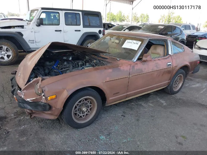 1979 Nissan 280Zx VIN: 000000HS130117178 Lot: 39917650