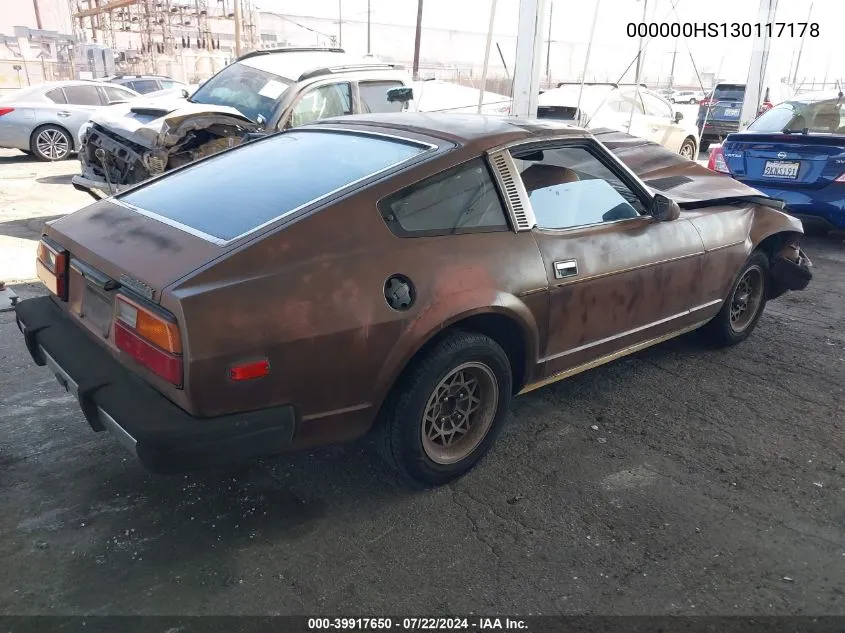 1979 Nissan 280Zx VIN: 000000HS130117178 Lot: 39917650