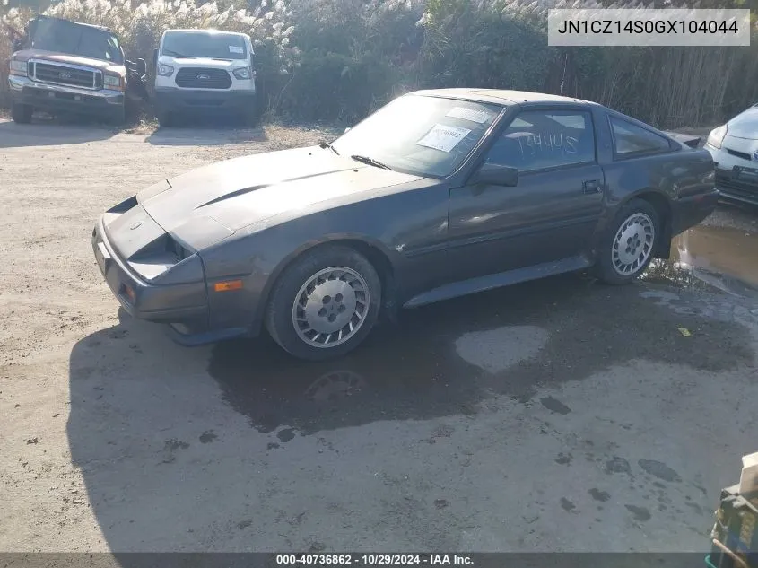 1986 Nissan 300Zx VIN: JN1CZ14S0GX104044 Lot: 40736862