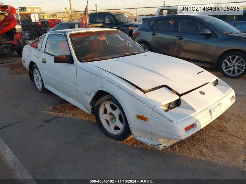 1986 Nissan 300Zx VIN: JN1CZ14S4GX108436 Lot: 40848102