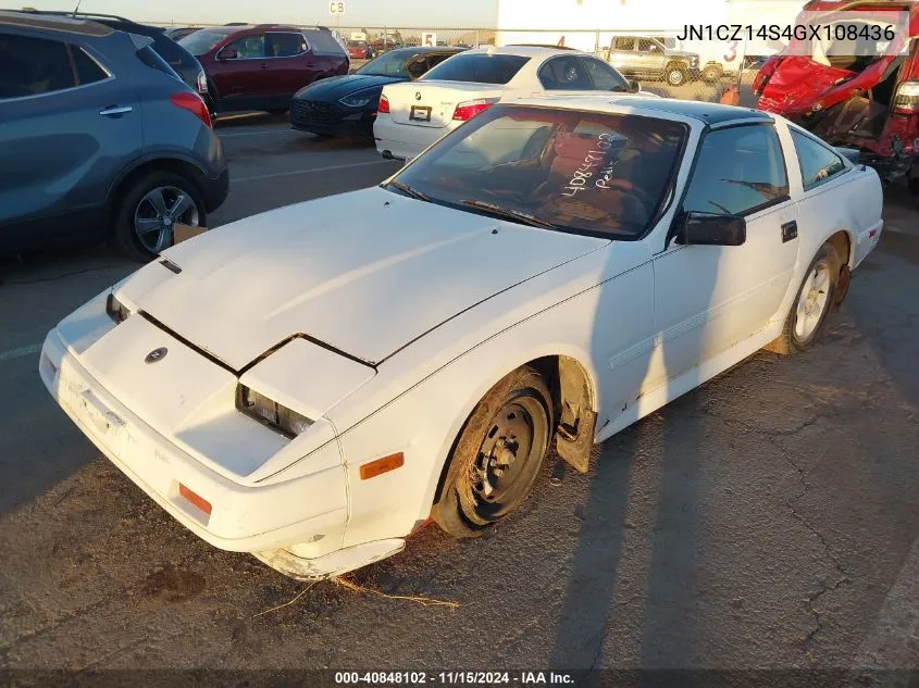 1986 Nissan 300Zx VIN: JN1CZ14S4GX108436 Lot: 40848102