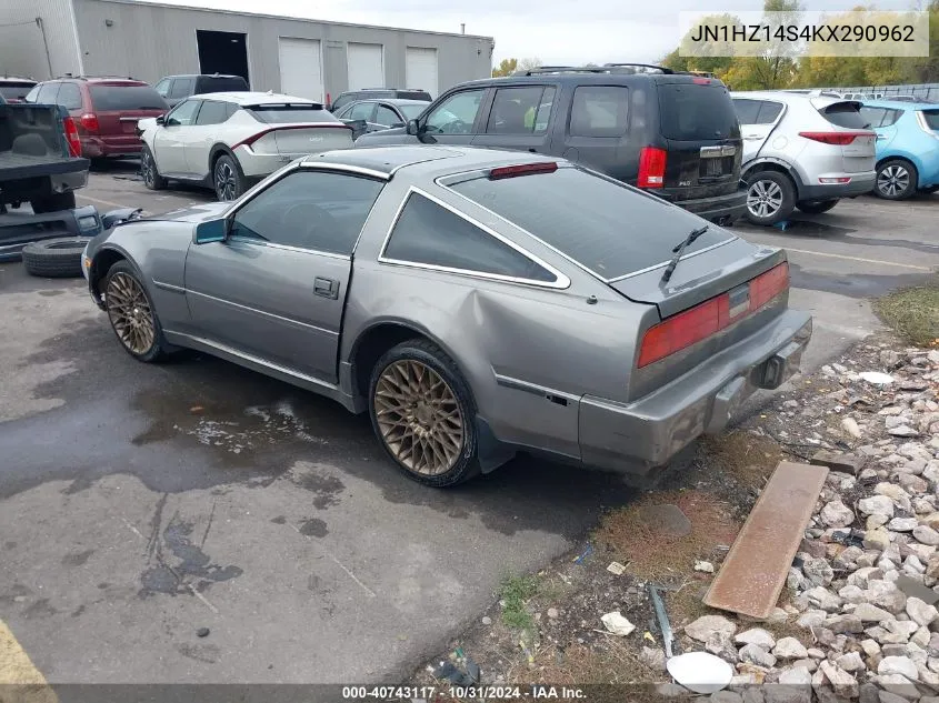 1989 Nissan 300Zx VIN: JN1HZ14S4KX290962 Lot: 40743117