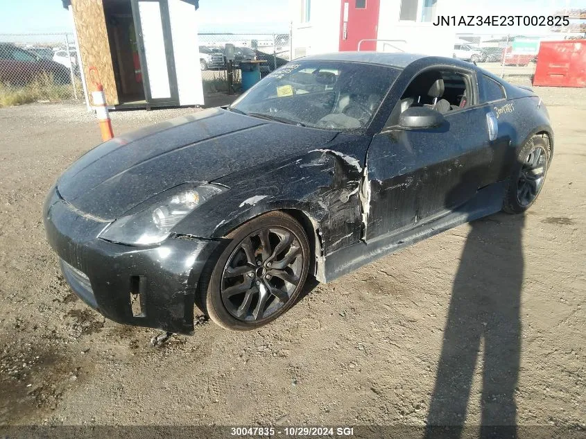 2003 Nissan 350Z Coupe VIN: JN1AZ34E23T002825 Lot: 30047835